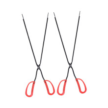 2pcs Long Handle BBQ Tongs and Garbage Pickup Tool Set for Outdoor Grilling and Yard Cleanup