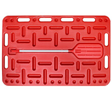 Lightweight Livestock Sorting Panel 38.1x29.9in Red, Protective Animal Sorting Board for Farm Use