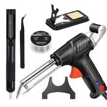 (EU plug, Black) Internal Heated Industrial Lasers Welding Tools Internal Heating Handheld Soldering Tool Kit for Repairs Home DIY