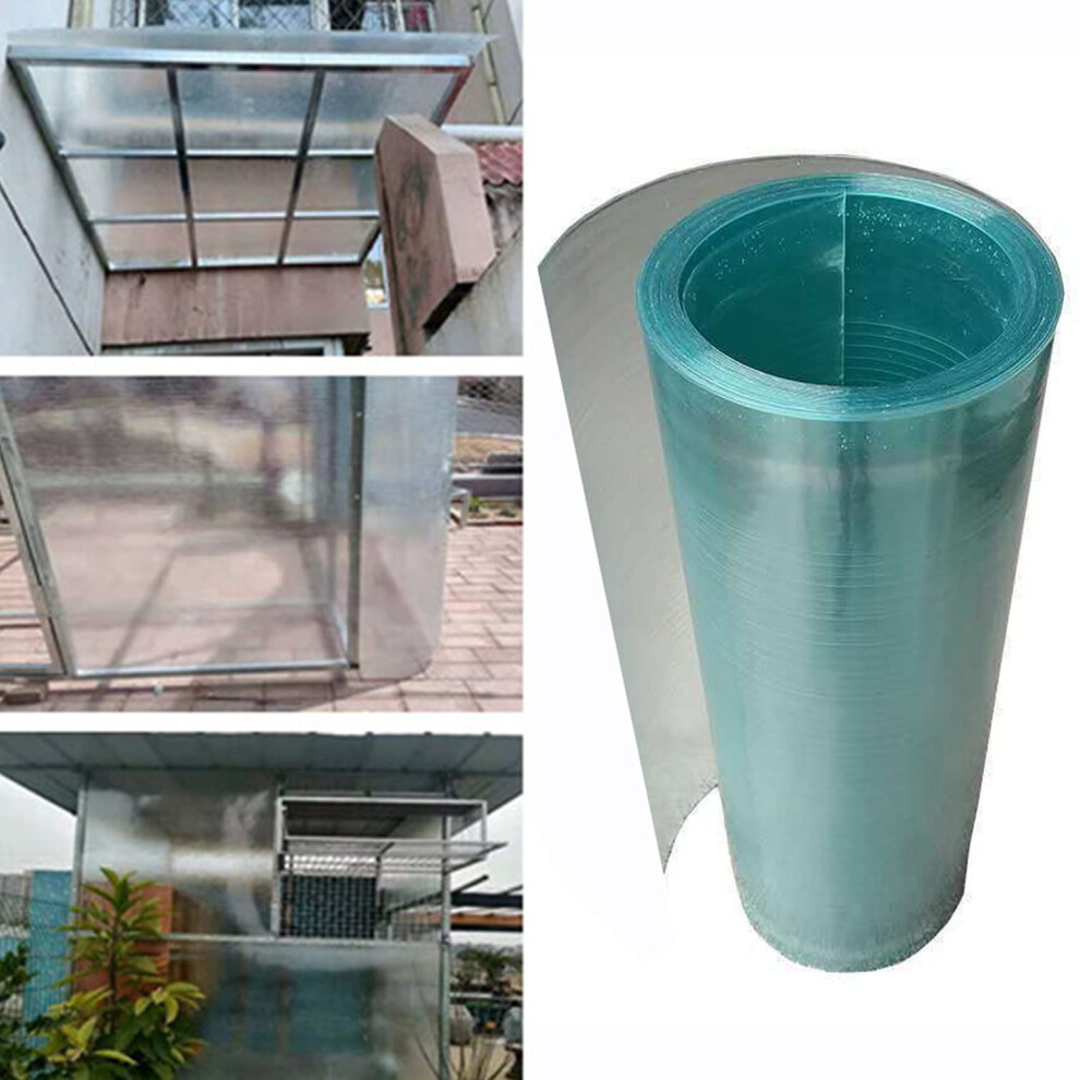 Polycarbonate Roofing Sheet 0.8Mm Clear Greenhouse Roof Panels Uv Protection Waterproof Light Transmission Cover 1X6m 9330225422266