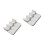 2 stuks 3D-printborstel-organizerstandaard voor reizen,-Wit 1