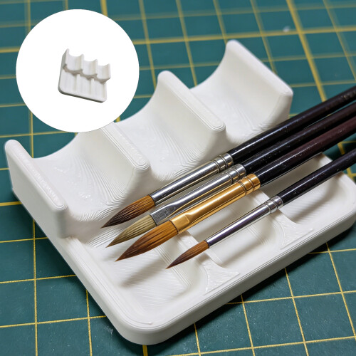 2 stuks 3D-printborstel-organizerstandaard voor reizen,-Wit 2