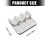 2 stuks 3D-printborstel-organizerstandaard voor reizen,-Wit 6