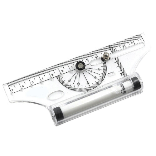 Multifunctional Drawing Ruler Portable Universal Parallel Ruler Practical Measuring Tool for School