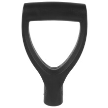 Ergonomic D Handle for Shovel Replacement, Durable Black Plastic Grip for Gardening and Outdoor Use