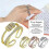 (Silver) Fidget Ring, Anxiety Ring for Women, Silver Ring with Beads Spinner Ring, Stress Reliever Spinner Rings, Adjustable Open Ring 2