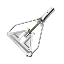 Triangle Mop Head Replacement Base Durable Iron Floor Cleaning Refill with Secure Clamp Lock