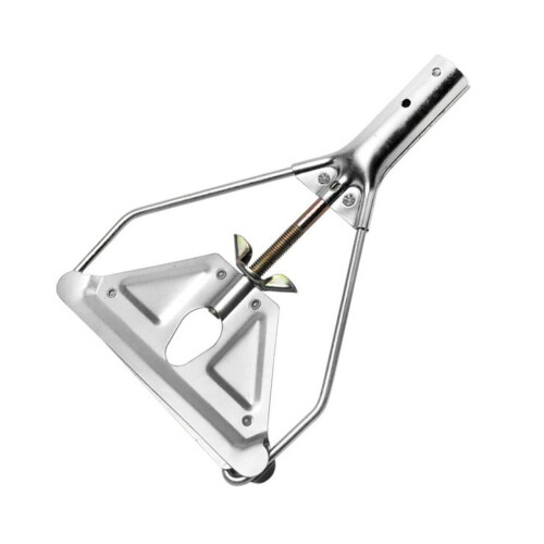 Triangle Mop Head Replacement Base Durable Iron Floor Cleaning Refill with Secure Clamp Lock