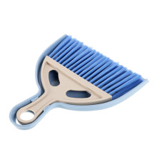 Mini Broom and Dustpan Set with Soft Nylon Bristles, Ergonomic Grip for Desktop and Keyboard Cleaning