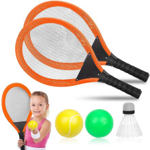 1Pair Kids Tennis Racket Set Including Free Badminton Ocean Ball Soft Tennis Racquet Tennis&Badminton Racket Set