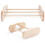 2 Pcs Wooden Chick Perch Set for Brooder and Coop, Natural Roosting Training Bar for Small Poultry 2