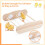 2 Pcs Wooden Chick Perch Set for Brooder and Coop, Natural Roosting Training Bar for Small Poultry 4