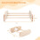 2 Pcs Wooden Chick Perch Set for Brooder and Coop, Natural Roosting Training Bar for Small Poultry 5