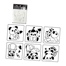 6Pieces Artistic Hollow Out Stencils Art Drawing-Bam boo Tuan