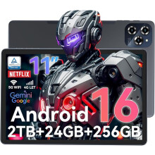 Tablet 11 Inch With SIM Card Slot,Android 16 Tablet with Gemini AI,24GB RAM 256GB ROM Expandable to 2TB, T615 Octa-Core Gaming tablet,8000mAh