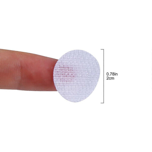 1000pcs 20mm Self Adhesive Hook and Loop Dots, Waterproof DIY Movable Backing Fastening Tape, Double Sided Sticky 1