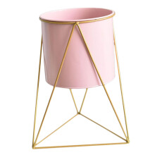 Modern Nordic Iron Plant Stand for Indoor Plants, Compact Flower Pot Holder for Desk or Balcony