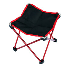 Folding Camping Stool Lightweight Durable Portable Outdoor Chair for Fishing Camping BBQ Red Large
