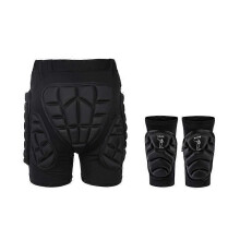 (M) Outdoor Sports Ski Snowboard Protection Ski Knee Protector Ski Pads Protective Hip Padded Pants
