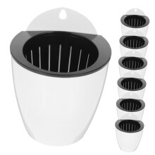 7Pcs Self Watering Hanging Planters with Wall Mounted Design for Succulents and Indoor Plants