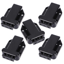 5PCS Push to Open Cabinet Latch Set, Self Closing Rebound Lock for Kitchen Cupboards Drawers