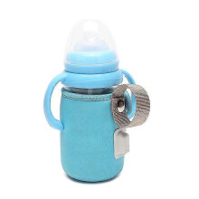 (blue) Usb Milk Warmer, Portable baby bottle warmer bag, Warmer Heater Bag