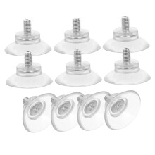 10PCS PVC Suction Cups with Screws, Heavy Duty Reusable Window Holders for Glass and Kitchen Use