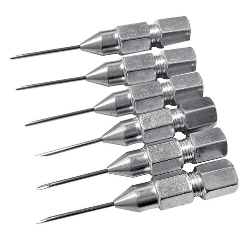 (6pcs) Grease Spear Needle Tip Of The Mouth Manual Grease Machine Accessories