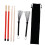 Retractable Steel Wire Drum Brushes Set with Secure Grip and Storage Bag for Low Volume Jazz Performance 1