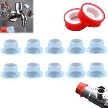 Leak Proof Silicone Faucet Gasket Set, Durable Triangle Valve Sealing Washer for Garden Hose and Sink, Pack of 10
