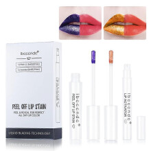 (D) Peel Off & Reveal Lip Stain Set Lips Long Lasting Waterproof Lipstain Color Pop Lipstick For Women (7 &13)