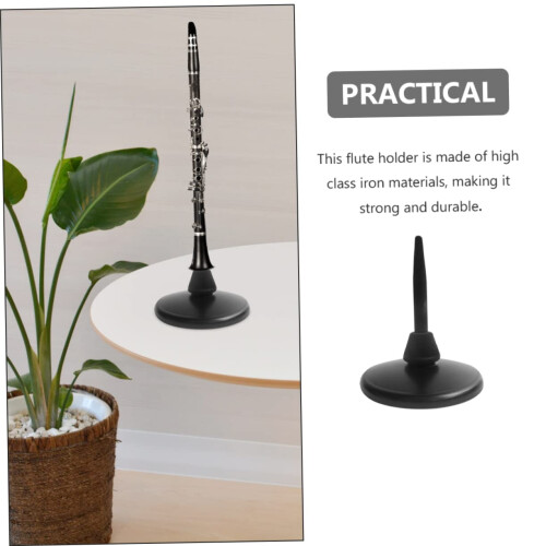 Dualuse Flute Clarinet Stand with Stable Wide Base and InstrumentSafe Padding 2