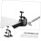 Clarinet Stand with Stable Support, Easy OnePiece Setup, Desktop Storage Rack, Black 4