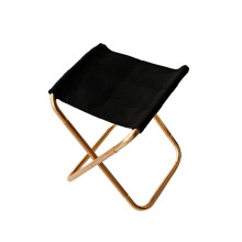 Portable Folding Stool Ultra Lightweight Compact Camping Chair for Travel Outdoor Golden