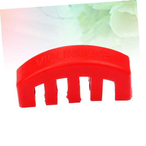 Violin Practice Mute Red for Quiet Practice Control Easy Bridge Attachment Acoustic Violin Use 1