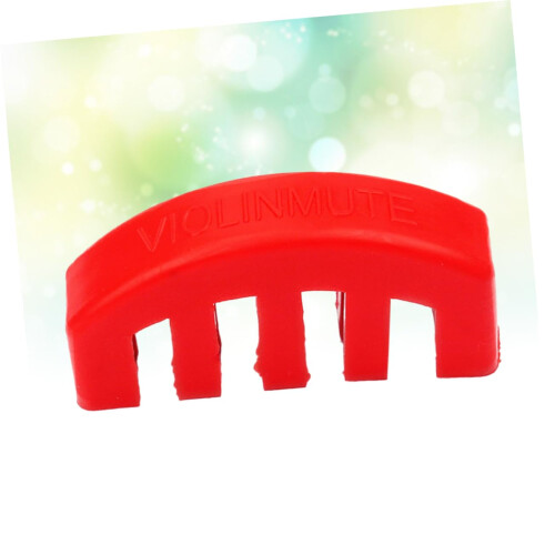 Violin Practice Mute Red for Quiet Practice Control Easy Bridge Attachment Acoustic Violin Use 2