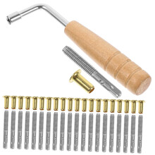 Harp Tuning Wrench and Lyre Pin Nail Set, Durable Metal Tool for Accurate String Adjustment