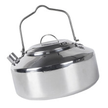 Stainless Steel Camping Kettle Large Capacity Lightweight Outdoor Tea Kettle for Travel