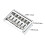 Acoustic Guitar Bridge Saddle Replacement Set for Stable Tuning and Stylish Design Beginners Friendly 2
