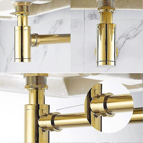 Brass Design Siphon Universal Siphon for Wash Basin Vanity Bathroom Drainage 2