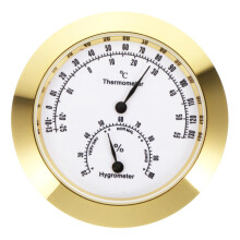 Analog Hygrometer for Violin Case with Dual Function Display and Battery Instrument Care Monitor