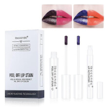 (B) Peel Off & Reveal Lip Stain Set Lips Long Lasting Waterproof Lipstain Color Pop Lipstick For Women (7 &13)