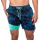 (3XL, 1) Double Layer Beach Pants The Hydrofoils Supply Elastic Drawstring Waist High Stretchy 1