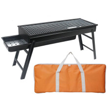 Portable Charcoal Grill Folding BBQ Grill for Camping and Outdoor Cooking with Carry Bag