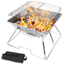 Portable Stainless Steel Oven for Camping and Outdoor BBQ, Compact Countertop Design, MultiUse Cooking