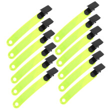 Reflective Trail Markers with Fluorescent Safety Clips for Hiking Camping Visibility Weatherproof PVC