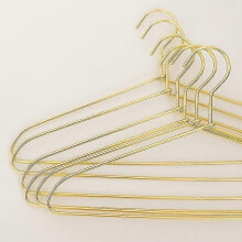 (A) 10 Pcs Clothes Hangers Heavy Duty Metal Strong Anti-slip Clothes Hanger