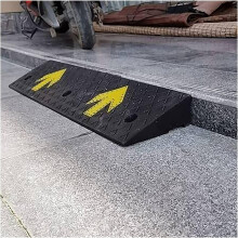 Heavy Duty Rubber Non‑Slip Wheelchair Threshold Ramp for Driveway, Doorway, Scooter, 8cm
