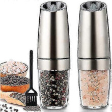 Electric Salt And Pepper Mill Spice with Led Light, Pepper Mill Electric Salt