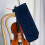 Washable Blue Violin Dust Cover Bag with Drawstring Closure, Protective ScratchResistant Case Pouch 2